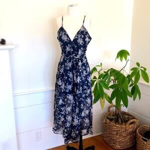 Indikah Navy Floral Pant Jumper- L